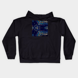 Deep Ocean - Pattern Kids Hoodie